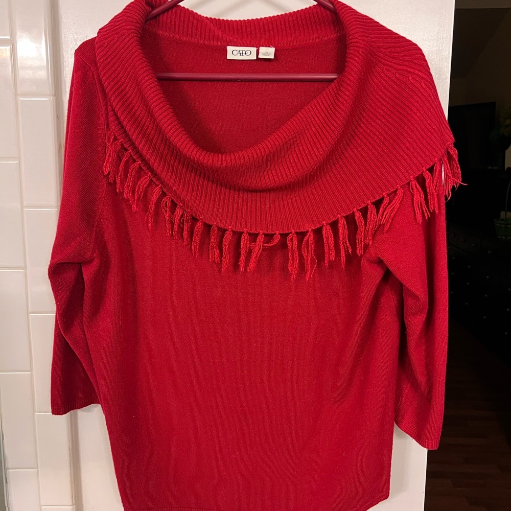 Swoop Neck Sweater